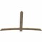 Ekena Millwork Bellingham Rough Sawn Timber Gable Bracket, Douglas Fir, 96"W x 60"H x 2"D x 6"F, 15/12 Pitch GBW096X60X0206BEL00RDF - alternate 4